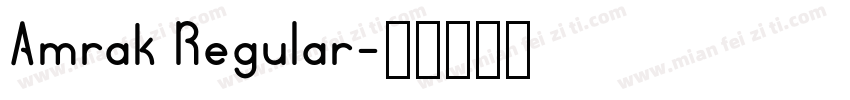 Amrak Regular字体转换